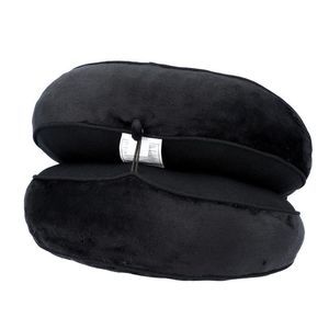Memory Foam Seat Duo Cushion with Polyester Cover Black